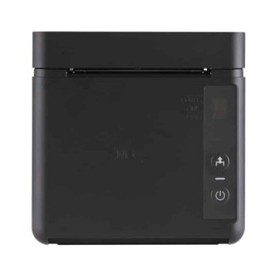 Impressora térmica talões SAM4S GCUBE Preta frontal