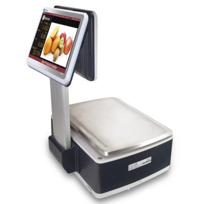 Balança de etiquetagem tátil Baxtran S75P Dual trás